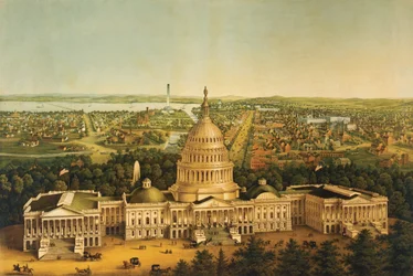 Washington, Ansicht der Stadt ca. 1868